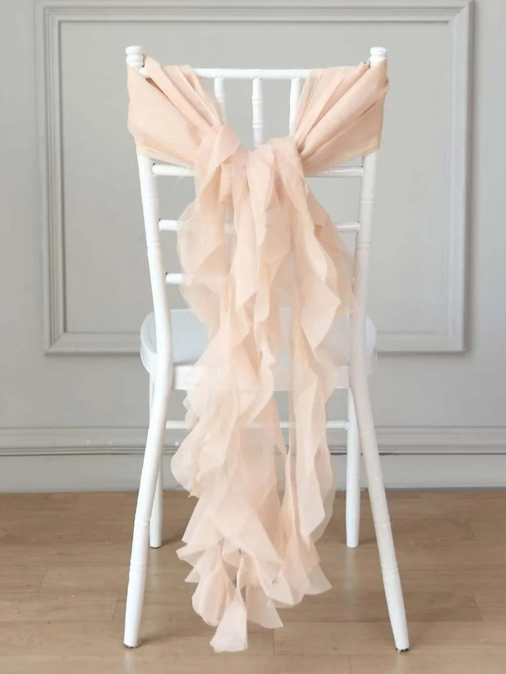 Beautiful, handmade set of 12 luxury wedding aisle/chair coverings!